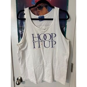 Vintage Hoop It Up World Tour Tank Top Pro Player Basketball Sleeveless size na